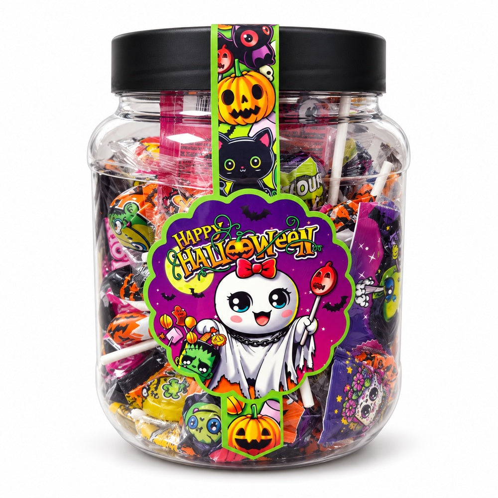 Tarro Halloween candy mix 400 g fondo blanco
