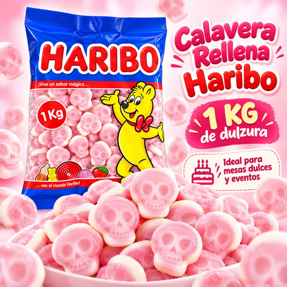 Haribo Calavera Rellena imagen promocional
