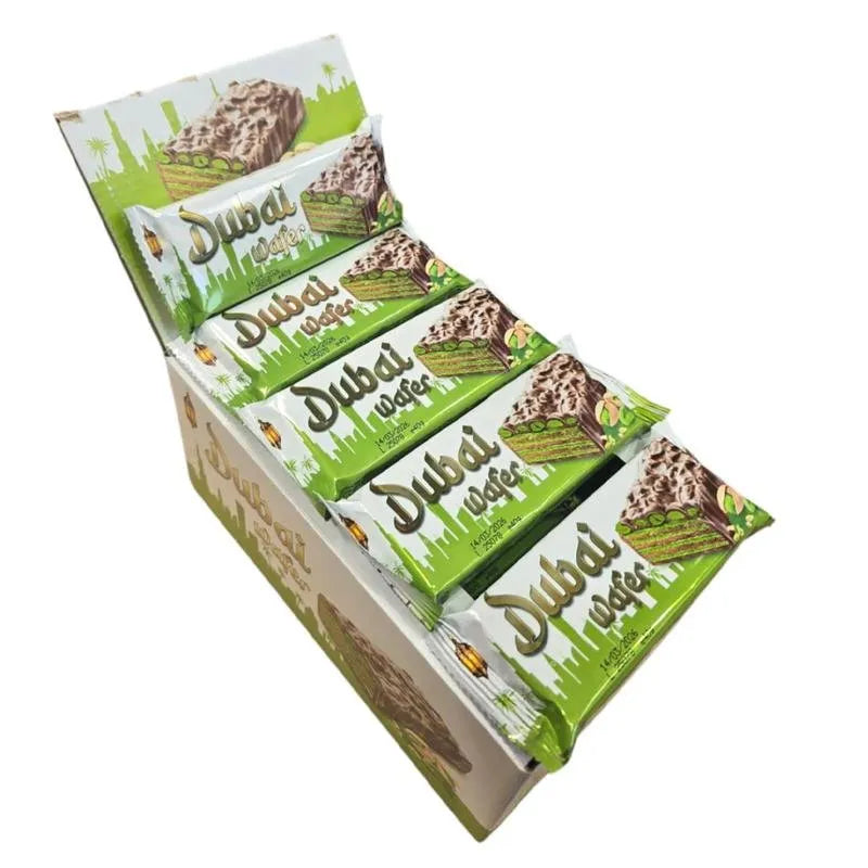 Dubai Wafer - Chocolatina Estilo Chocolate Dubai | 24 Uds x 40g