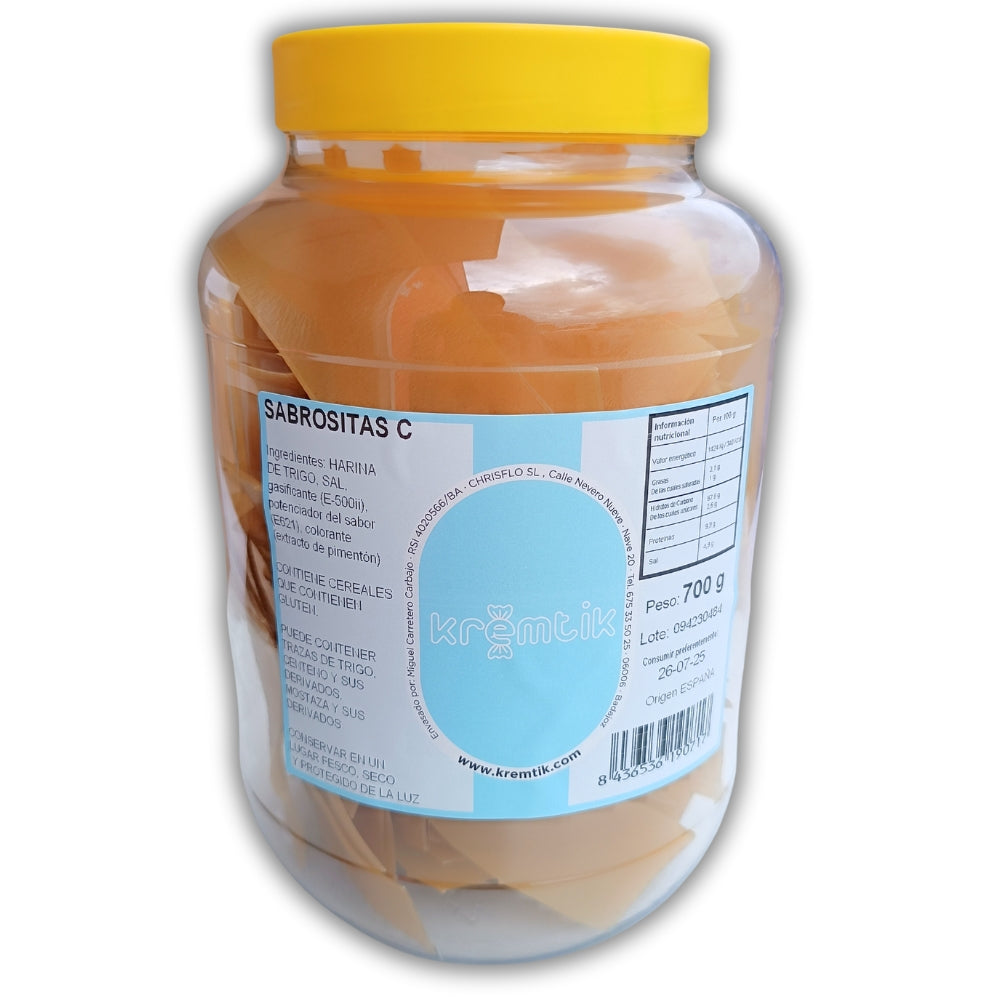 Corteza Gigante +10CM - Snacks Para Freír En Casa | Formato Tarro Reutilizable 700G