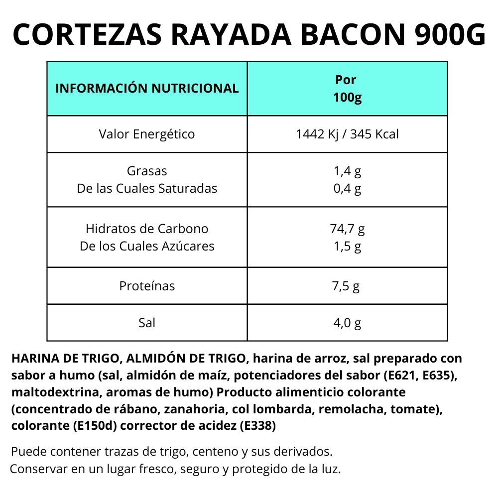 Cortezas Rayadas de Bacon - Snacks Para Freír En Casa | Formato Tarro 900G