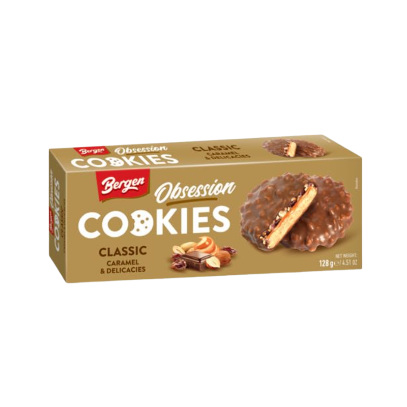 Galletas Bergen Obsession Rellenas Sabores distintos 128g | ELEGIR REFERENCIA