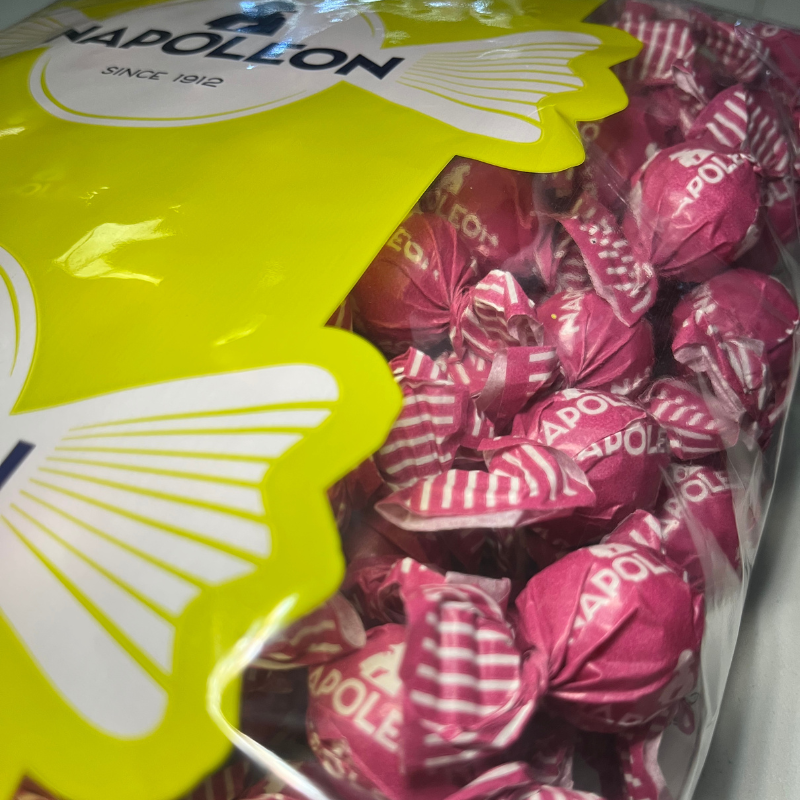 Caramelos Sabor Cereza Napoleón | VEGAN - GLUTEN FREE - HALAL | Formato Bolsa 1KG