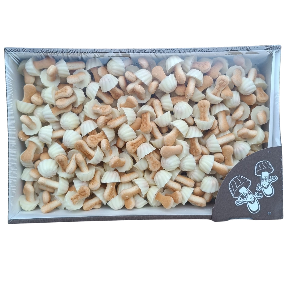 Galletas Forma de Setas Cubiertas de Chocolate Blanco | Formato 1KG