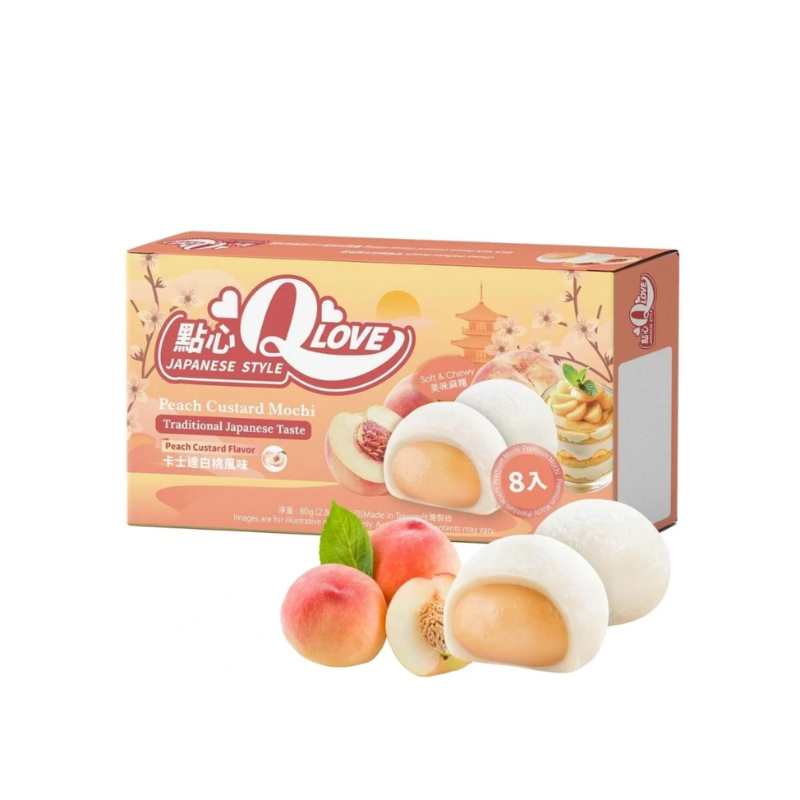 Mini Mochi Sabor Crema de Melocotón 80g