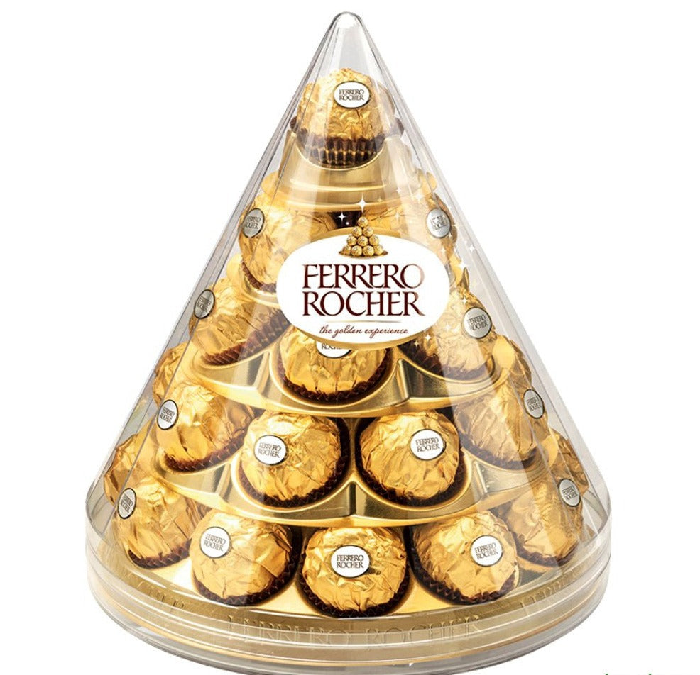 Pirámide Ferrero Rocher Bombones Avellana | Formato 28 Unidades 350gr