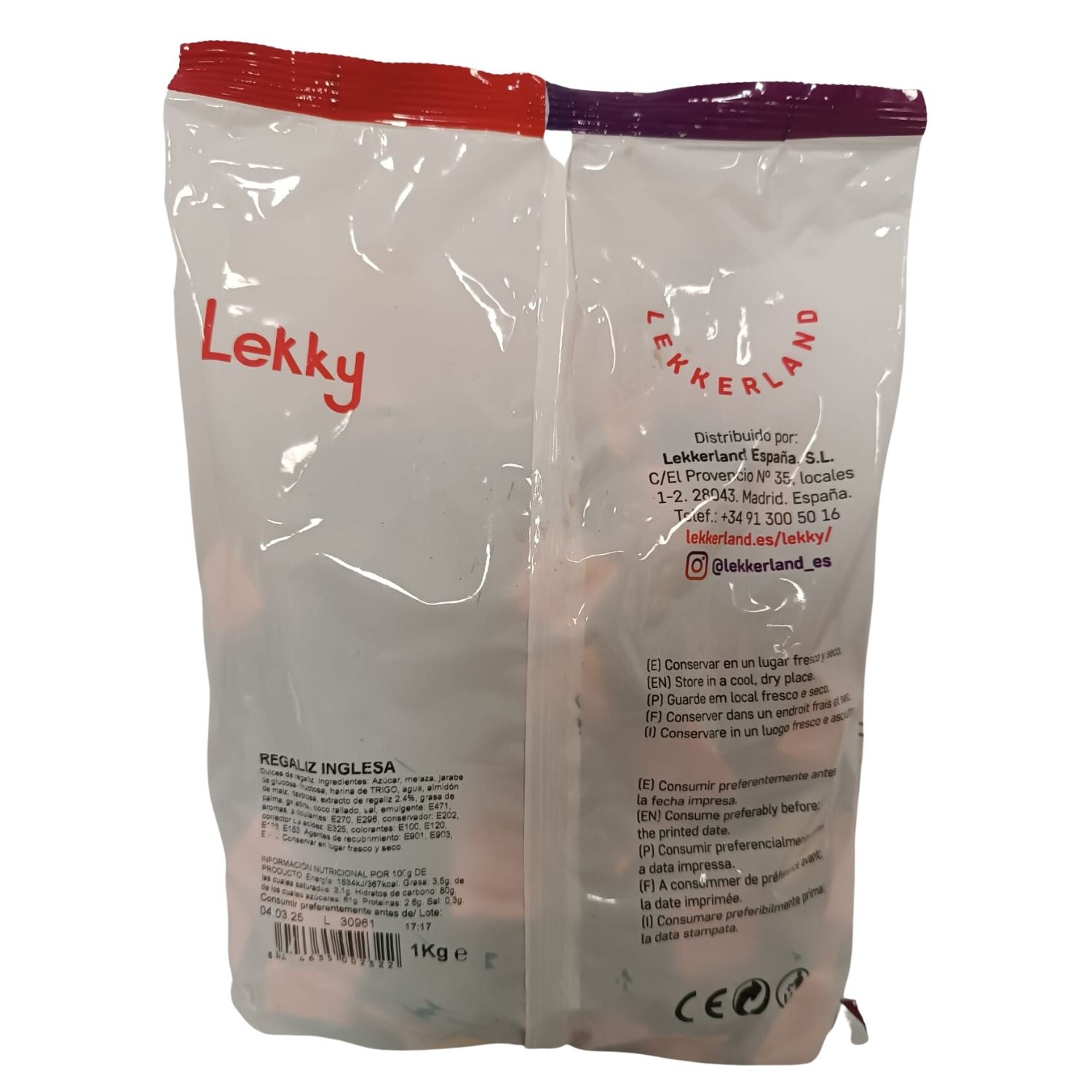 Regaliz Inglés Surtido - Lekky | Formato Bolsa 1KG