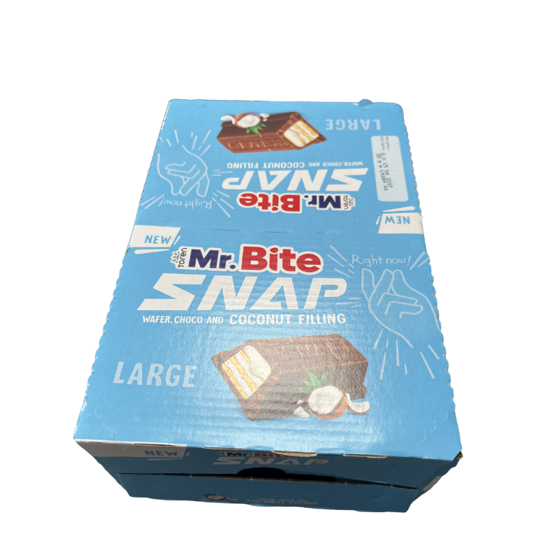 MR. Bite Snap Coconut 35G - Expositor Contiene 24 Unidades