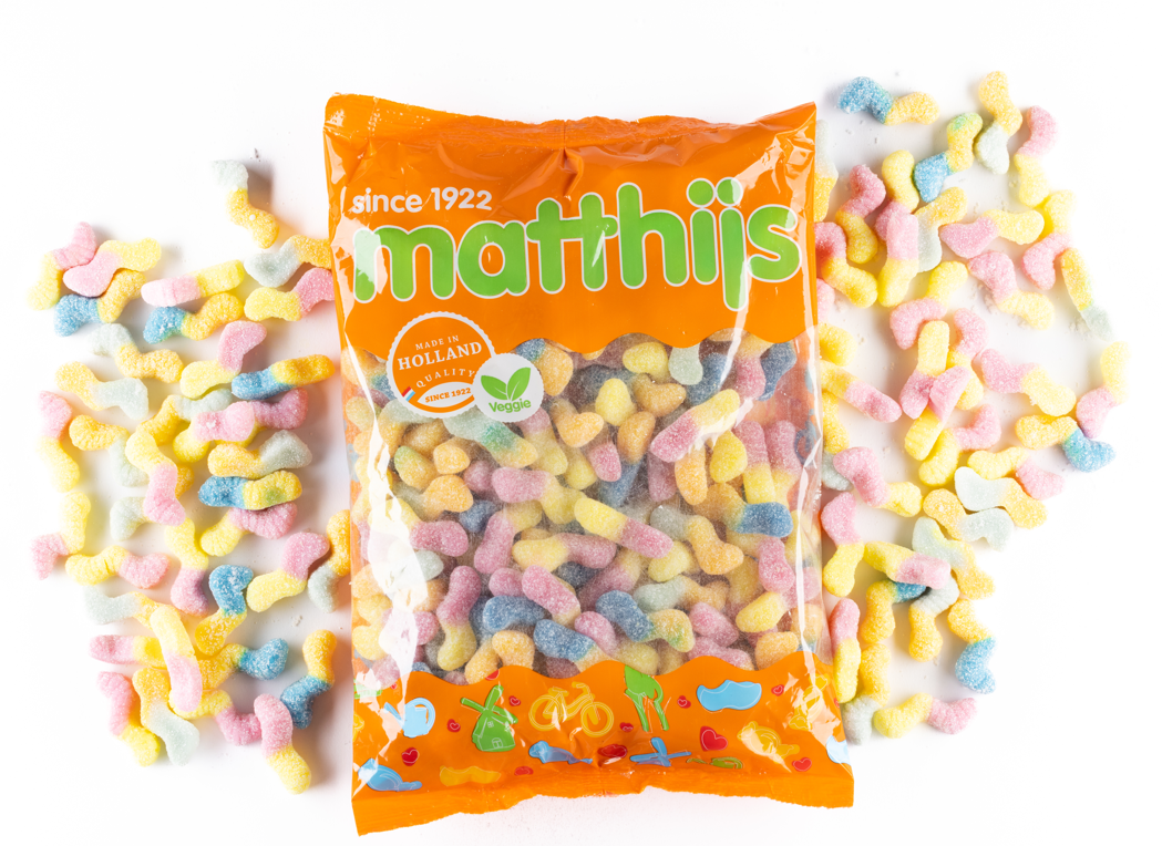 Matthijs Mini Gusanos Ácidos | Comprar Chuches Veganas Online