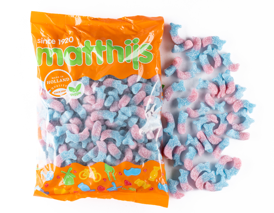 Matthijs Delfines Chicle Fizzy | Comprar Chuches Veganas Online
