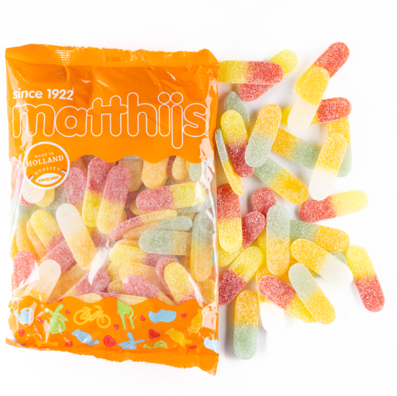 Matthijs Lenguas Ácidas Colores Surtidos | Formato Bolsa 800G