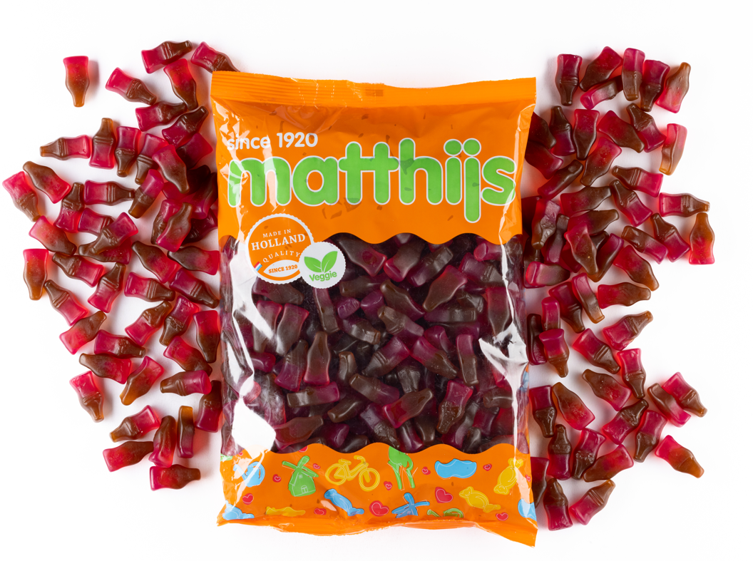 Matthijs Botellas Cereza Cola | Comprar Chuches Veganas Online