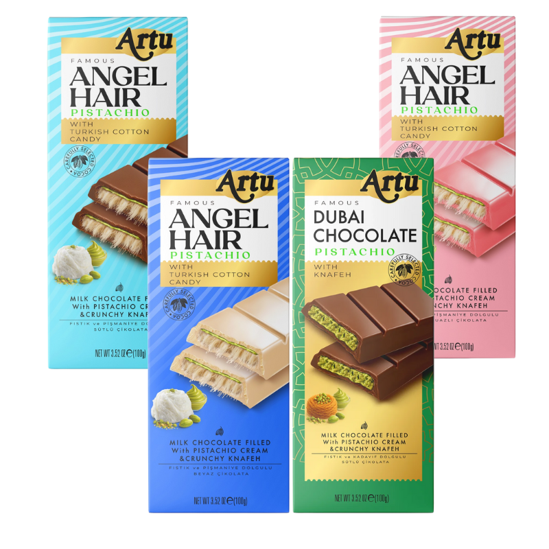 Chocolate con Cabello de Ángel y Pistacho 80g | ELEGIR REFERENCIA