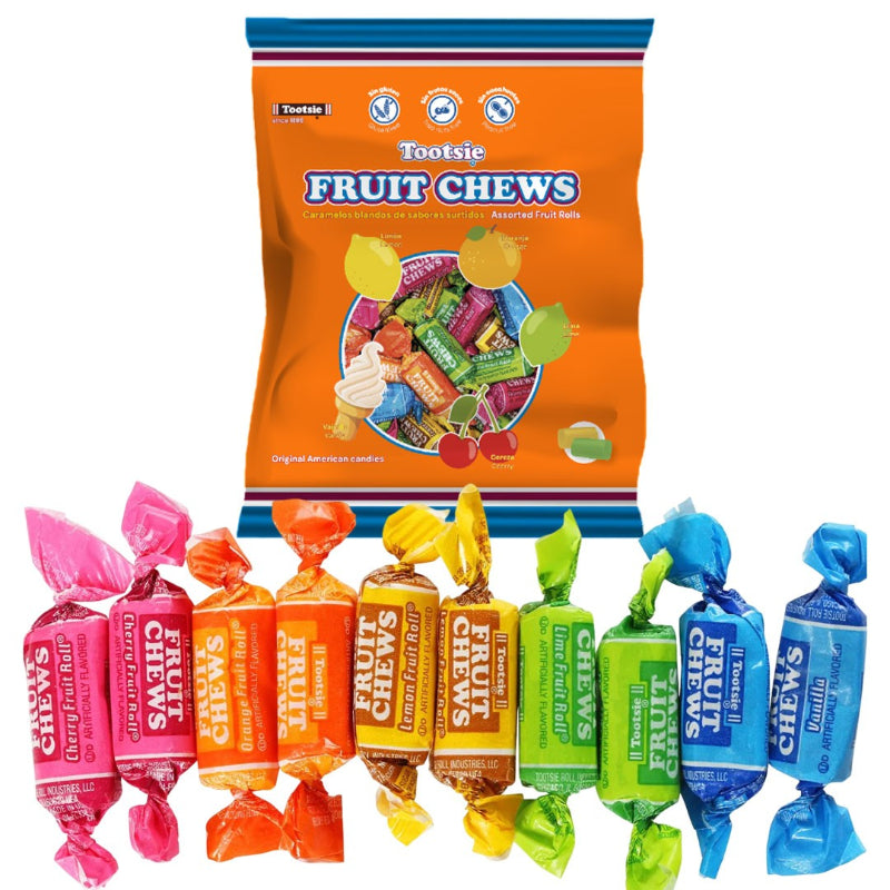 Tootsie Caramelos Masticables Sabores Frutales - Formato Bolsa 1KG