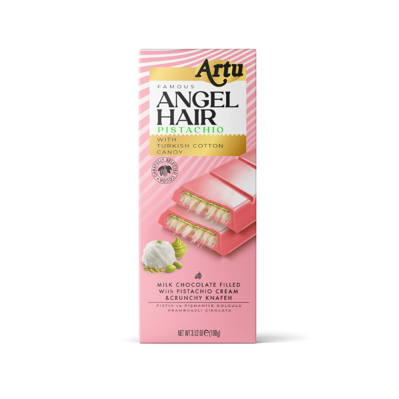 Chocolate con Cabello de Ángel y Pistacho 80g | ELEGIR REFERENCIA