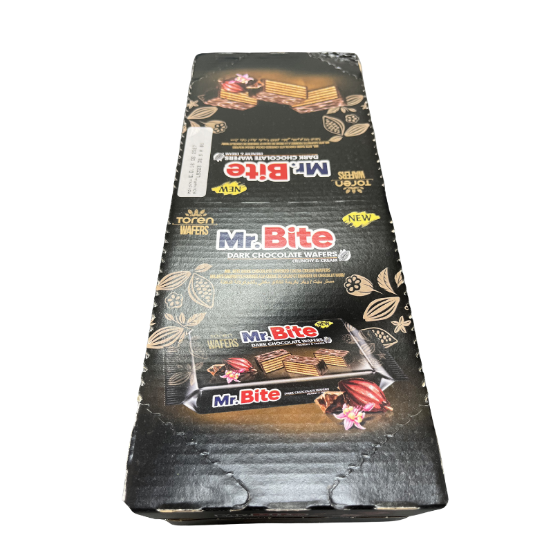MR. Bite Dark Chocolate 38G - Expositor Contiene 24 Unidades