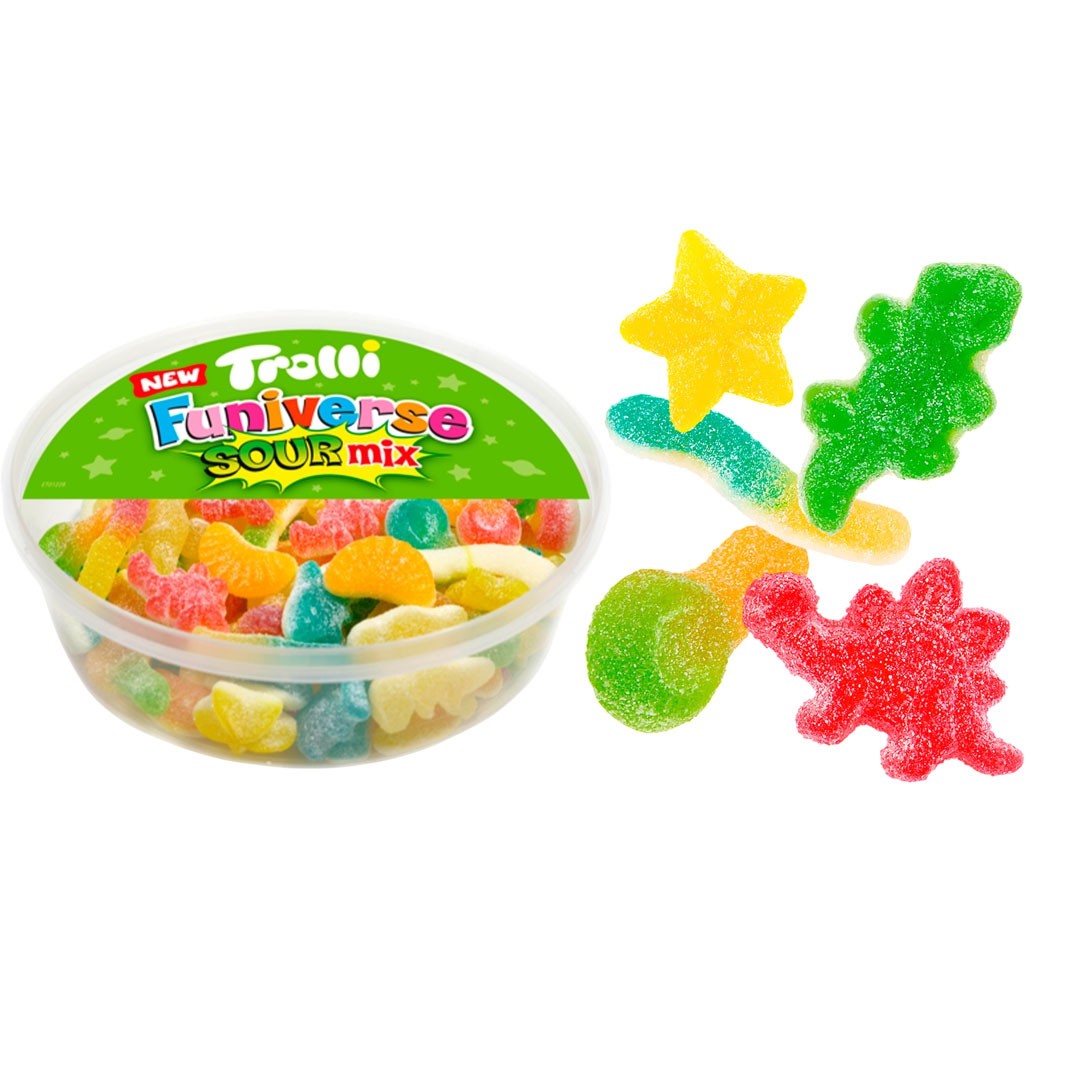 Trolli Funiverse Sour Mix | Formato Bote 500 G