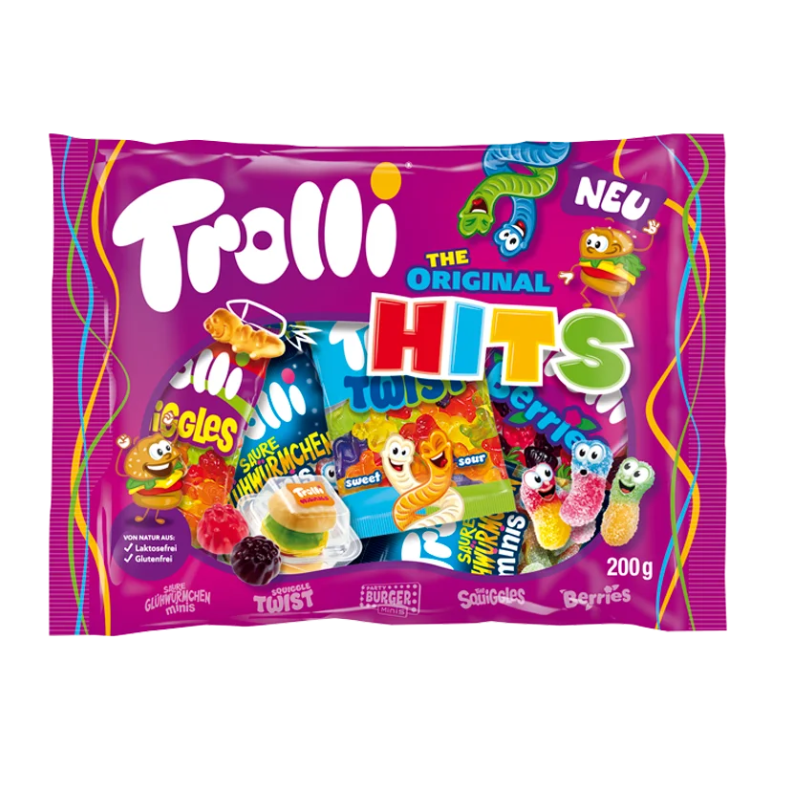 The Original Hits De Trolli Bolsa 200g (10 Minis Bolsas)