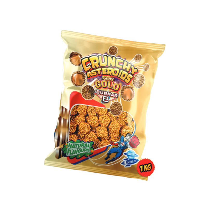 Asteroidi Crunchy Dorati Burmar | Formato 1KG