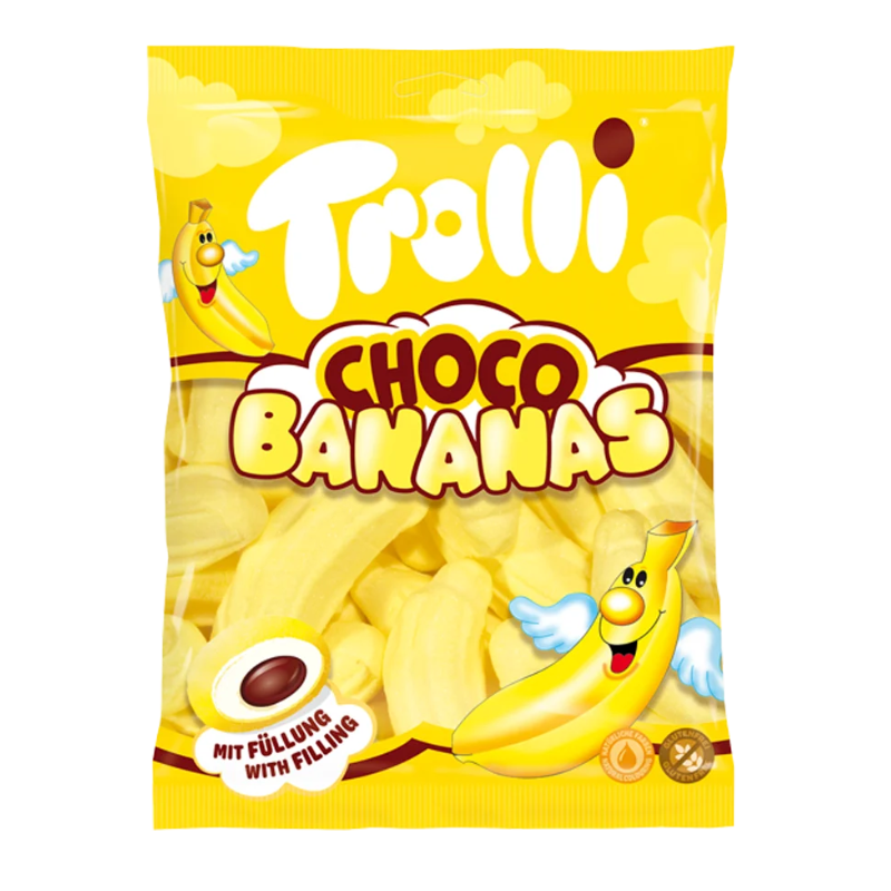 Choco Bananas Trolli | Formato Caja 8 Bolsas 150g