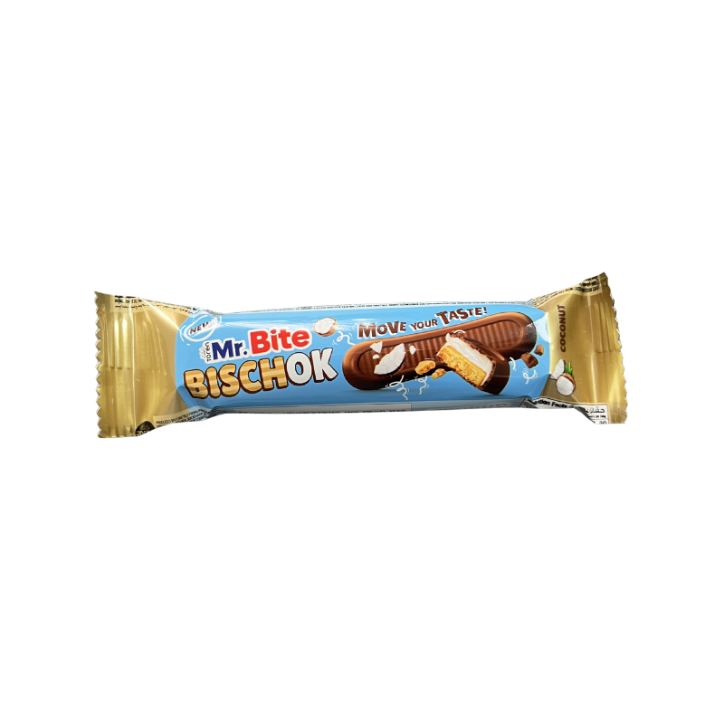 MR.Bite Lengua de Chocolate y Coco 35G - Expositor Contiene 24 Unidades