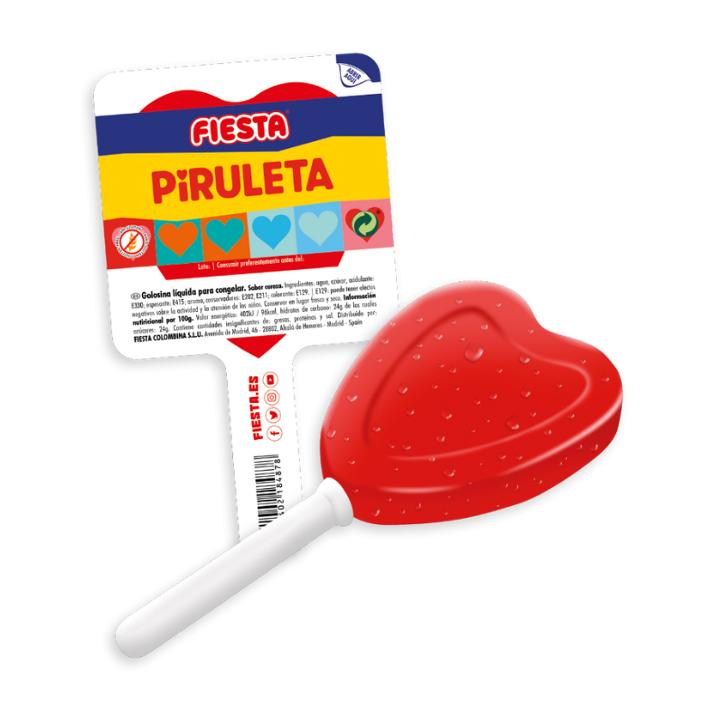 Piruletas Congelables Sabor Cereza (30 Uds)