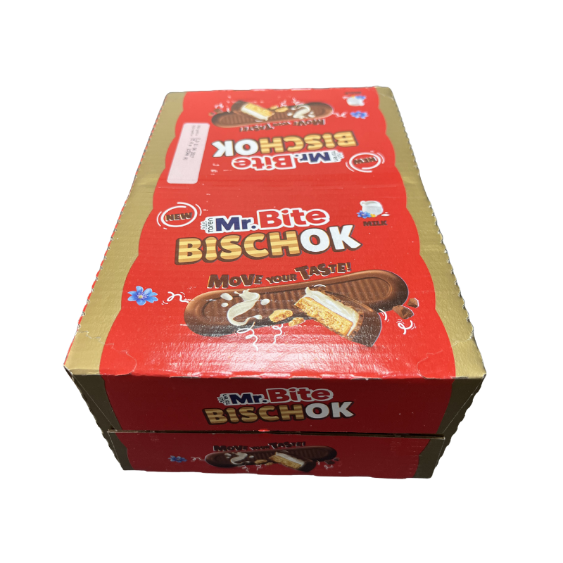 MR.Bite Lengua de Chocolate con Leche 35G - Expositor Contiene 24 Unidades