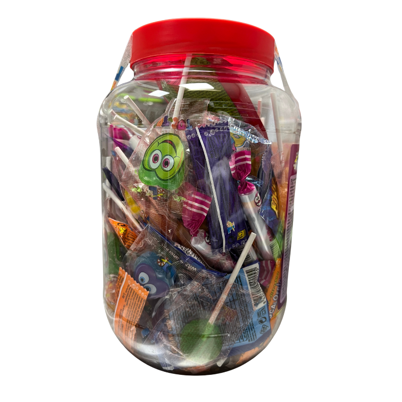 Cubo "Happy Birthday" Chuches Surtidas de Cumpleaños - Ideal para repartir o rellenar piñatas | Formato 750G