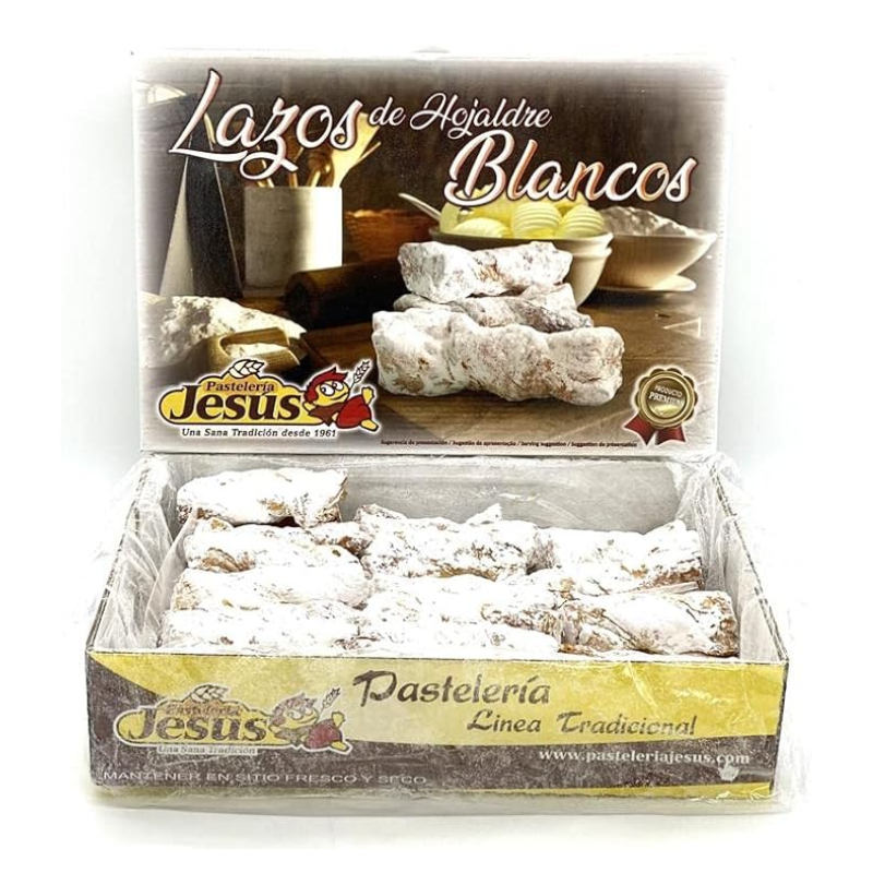 Lazos de Hojaldre - Chocolate, Glass o Rayado | Formato Caja 2,5KG o 1,7KG ELEGIR REFERENCIA