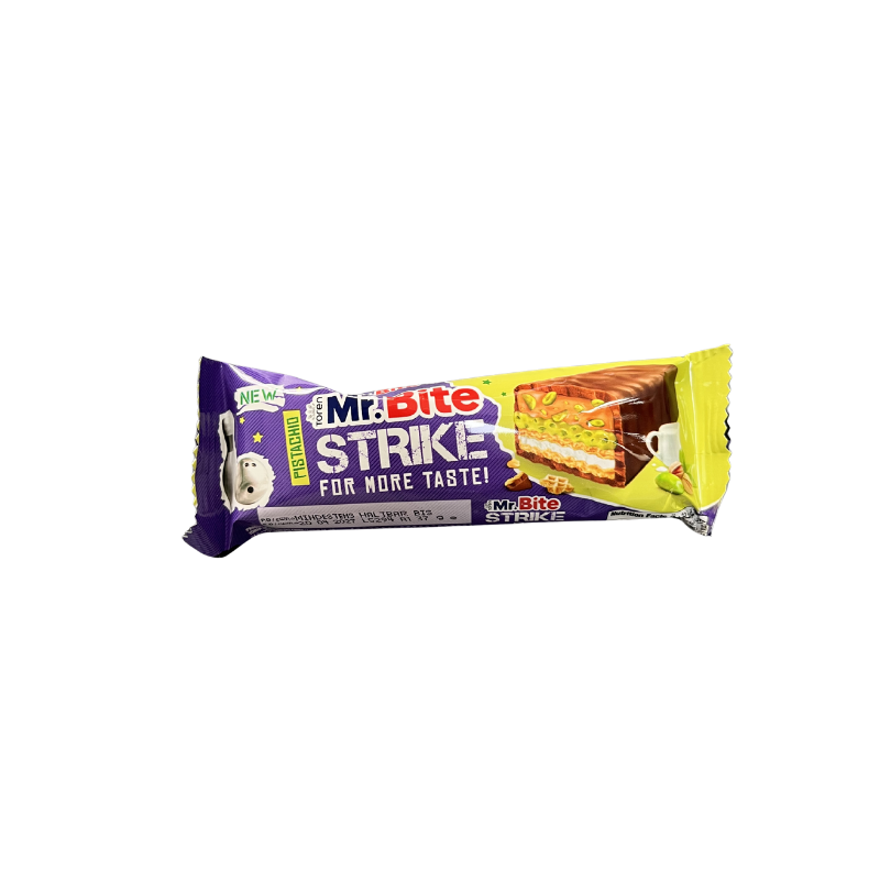 MR. Bite Strike Pistacchio 40G - Espositore Contiene 24 Unità