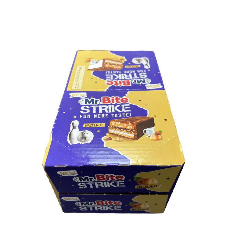 MR. Bite Strike Hazelnut 40G - Expositor Contiene 24 Unidades