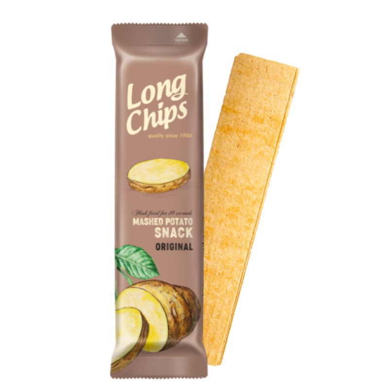 LONG CHIPS 75G - Patatas Alargadas de 19 Centímetros | CAJA 10 UNIDADES - Original, Queso, Pizza, BBQ, Bacon, Sal y Vinagre ...