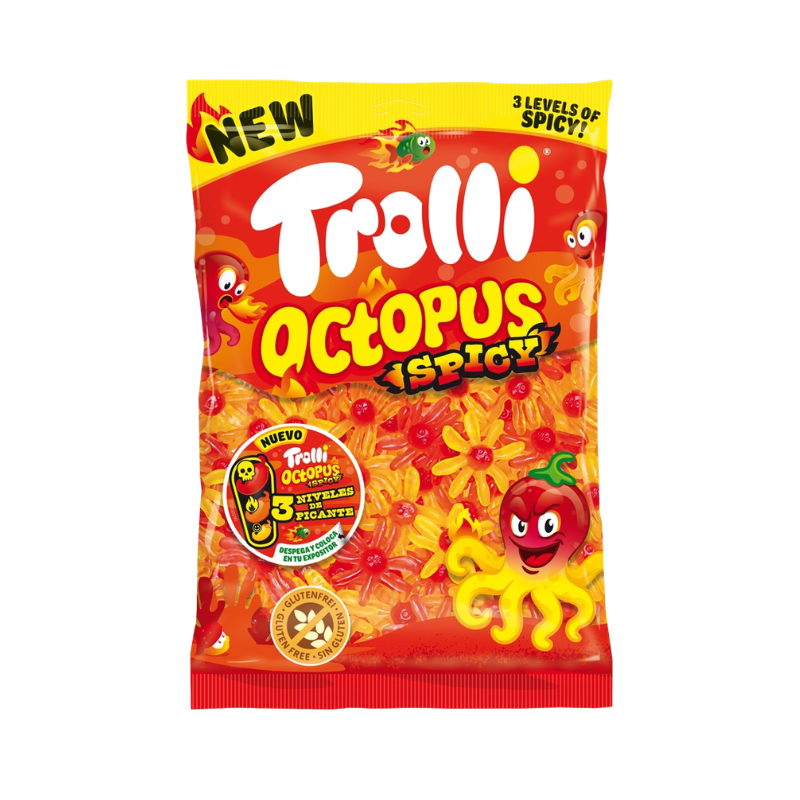 Pulpo Picante Trolli - Tres Niveles de Picante | Formato 1 kg