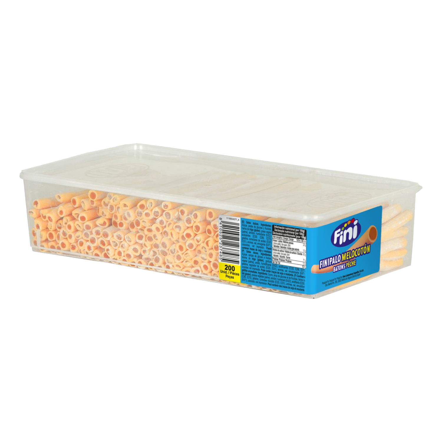 Finipalo Melocotón Fini | Formato Tarro Reutilizable 200U