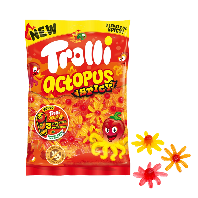 Pulpo Picante Trolli - Tres Niveles de Picante | Formato 1 kg