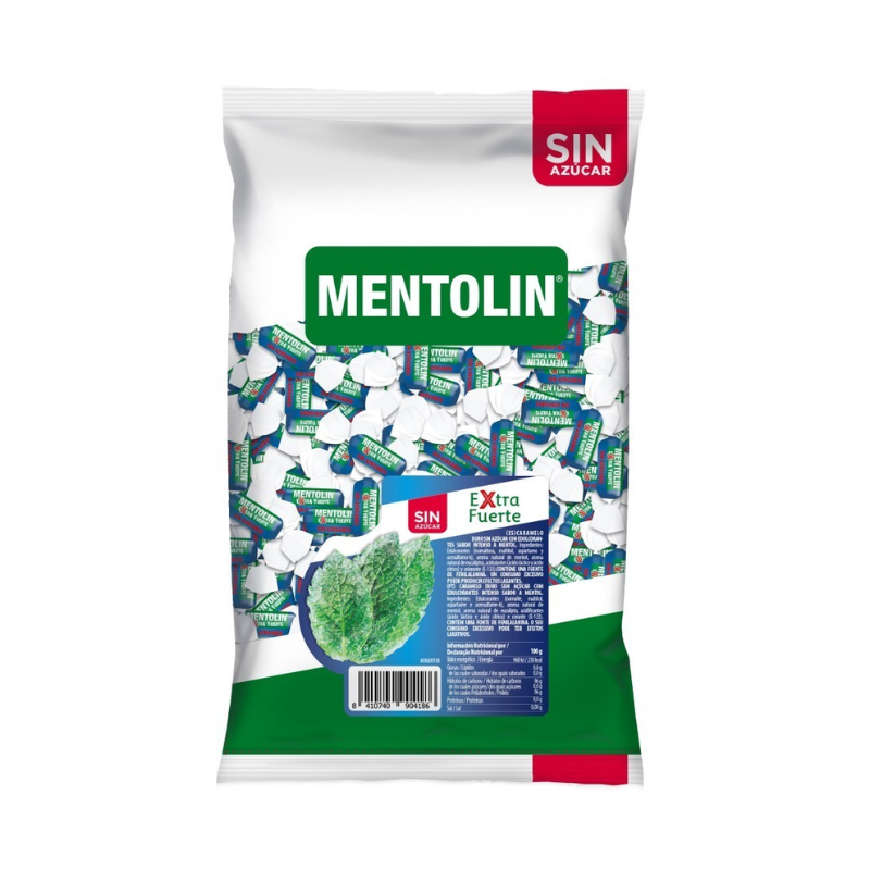 Mentolín Extra Fuerte Sin Azúcar | Formato Bolsa 1KG