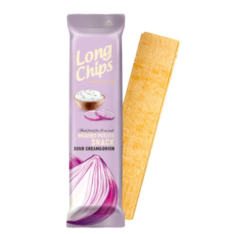 CAJA COMPLETA Long Chips Sabor Sour Cream | 20 Unidades