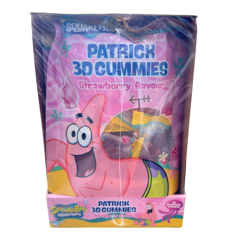 Patricio 3D Gummy - Sabor Fresa | Contiene 8 Uds x 54G