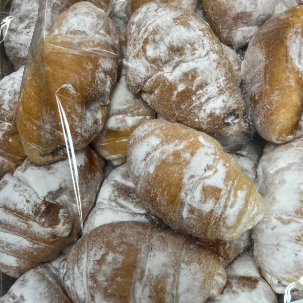 Croissants Rellenos Interior de Chocolate Cubierto de Azúcar Glass o Chocolate | Formato Bandeja 2KG ELEGIR REFERENCIA