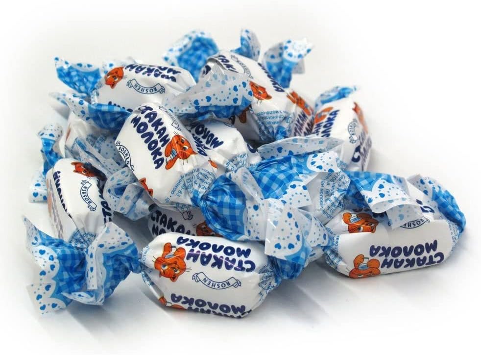 Roshen Caramelo Milky Splash - Relleno de Crema de Leche | Bolsa 1KG