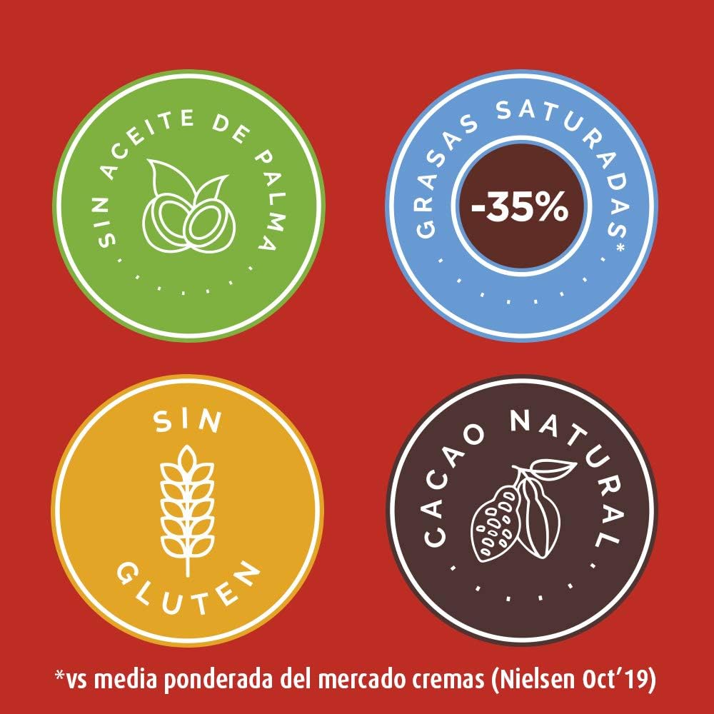 Nocilla Chocolate Original - Fluída y Fácil de Untar - Sin Aceite de Palma | Formato Mayorista Tarro 2KG