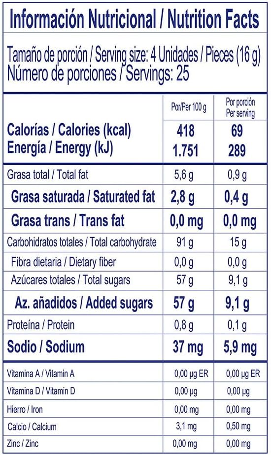 Caramelo Fruticas Sabores Variados | Formato 400g x 100 Uds