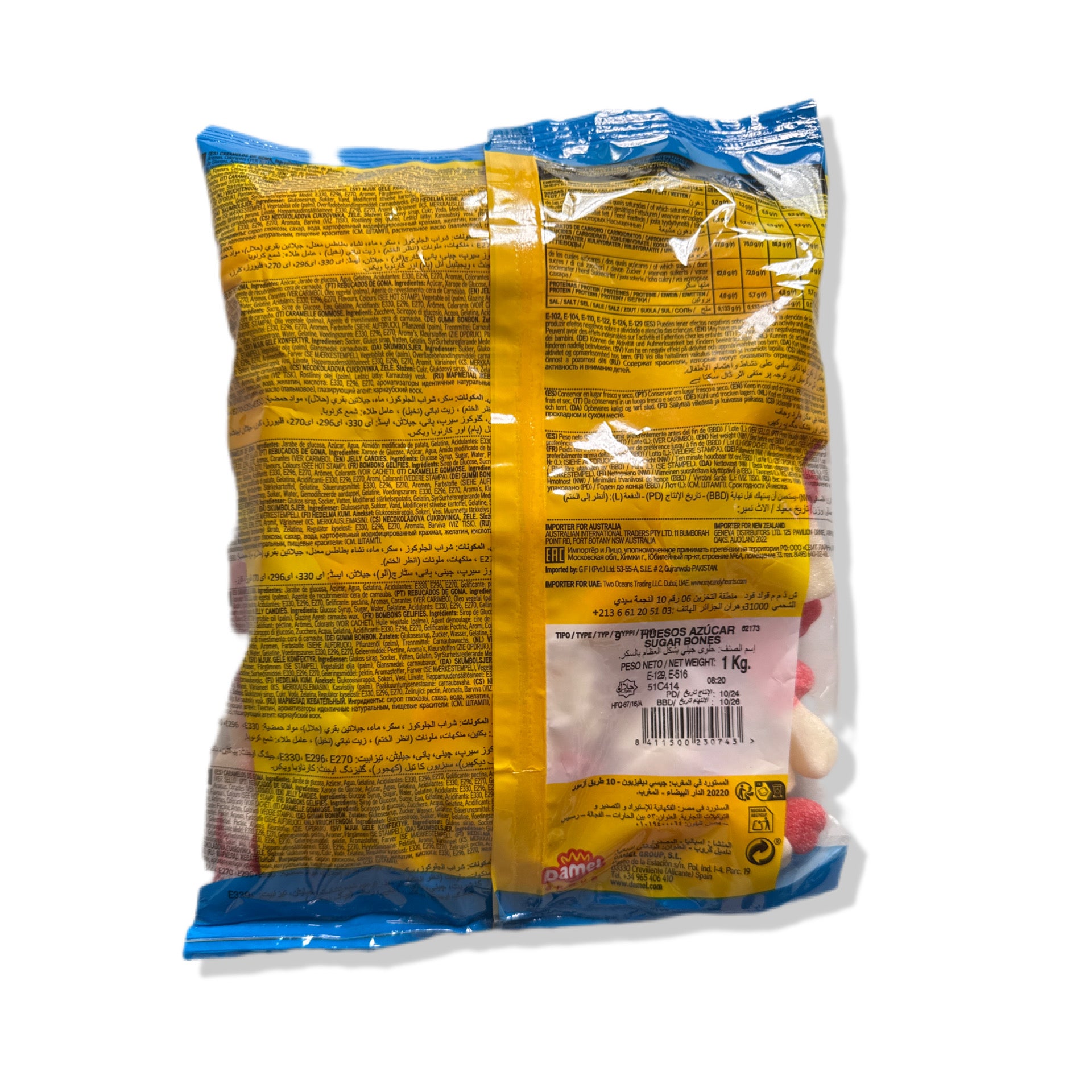 Huesos Azúcar Sin Gluten Damel | Formato Bolsa 1KG