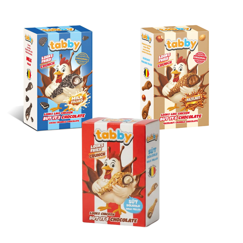 Tabby Pollo de Chocolate 50g - 1 Unidad