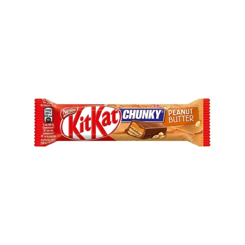 Kit Kat Chunky Crema de Cacahuete 40g (24 Unidades)
