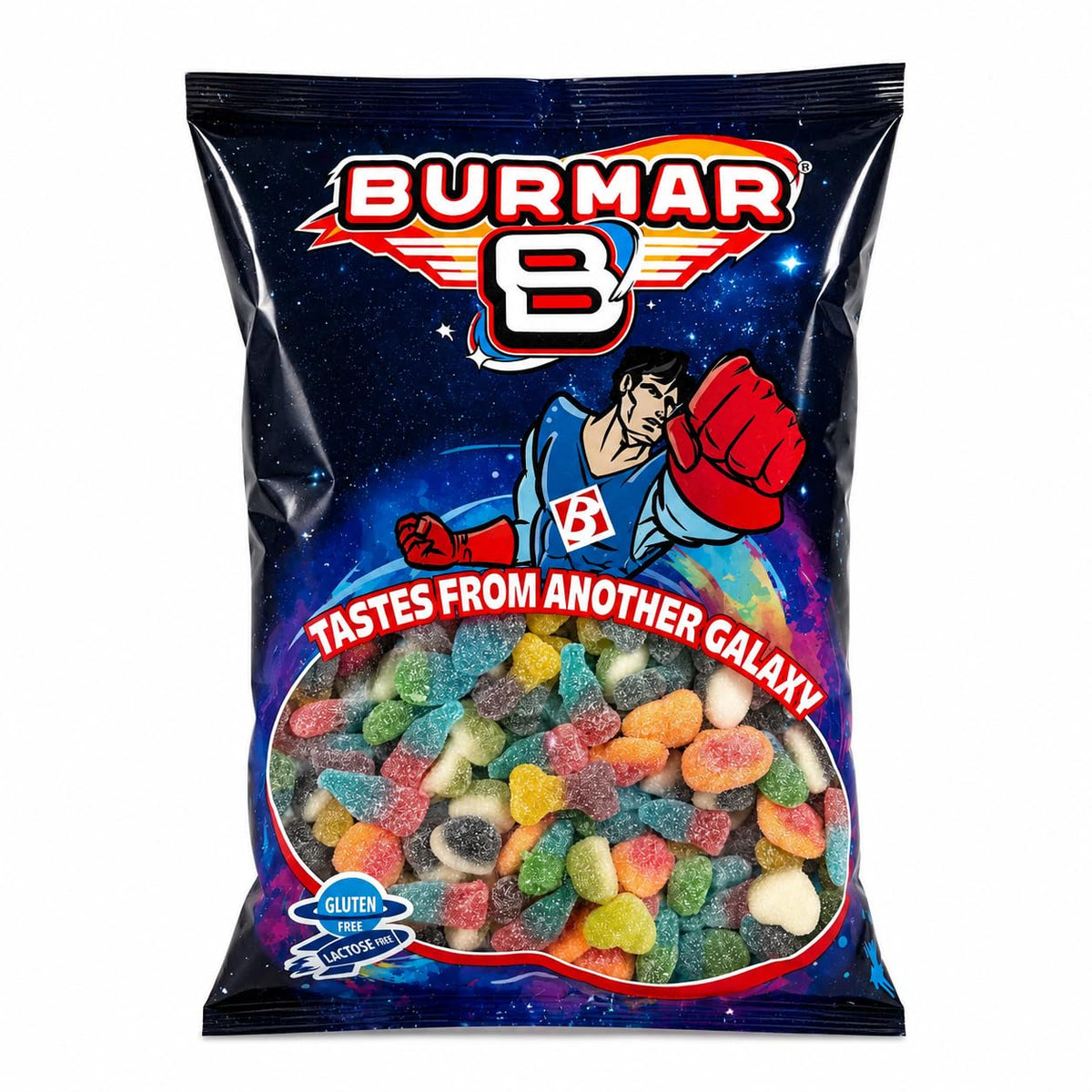 Cosmix Extra Sour Halal Gluten-Free and Lactose-Free Burmar | 1KG Bag Format