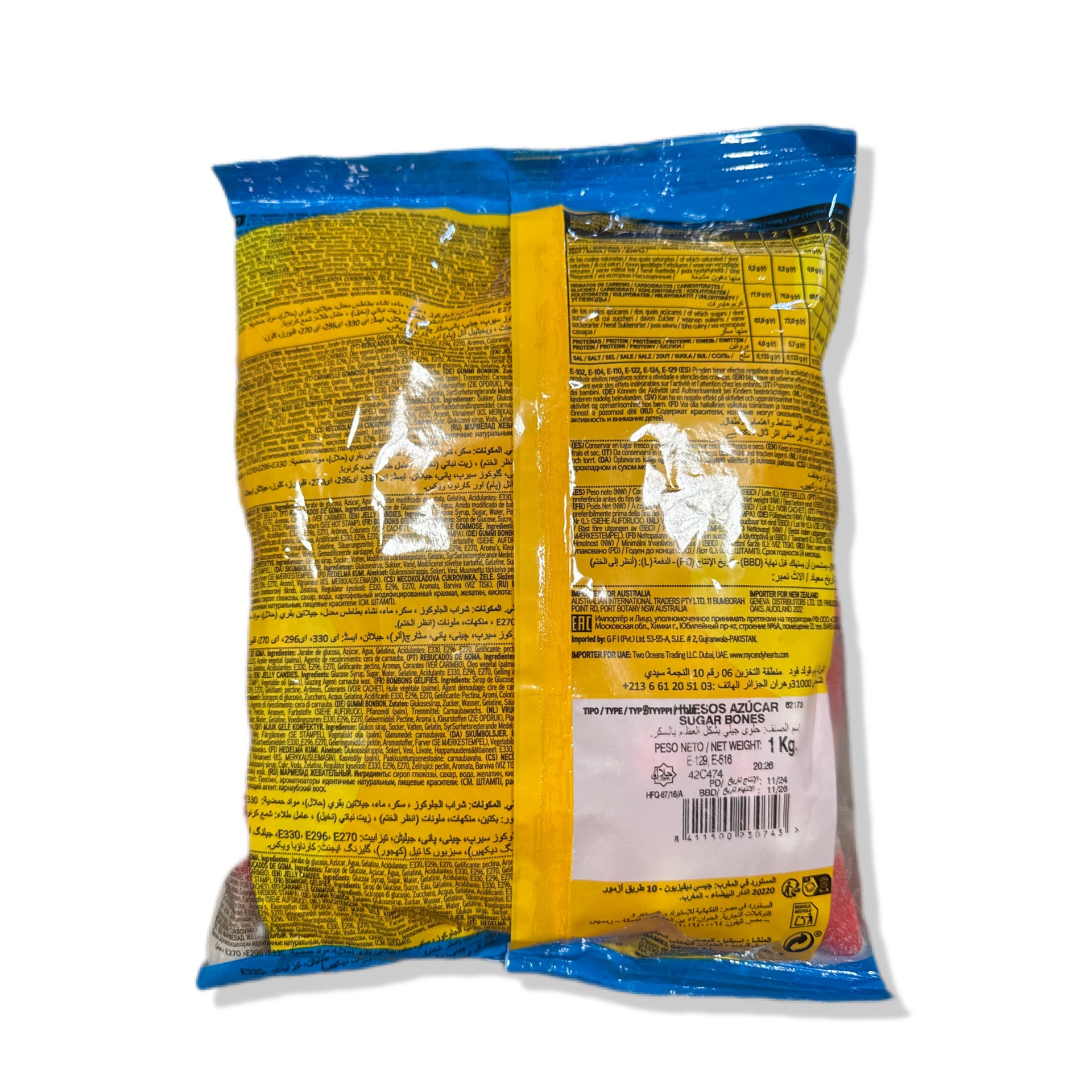 Huesitos Azúcar Sin Gluten Damel | Formato Bolsa 1KG