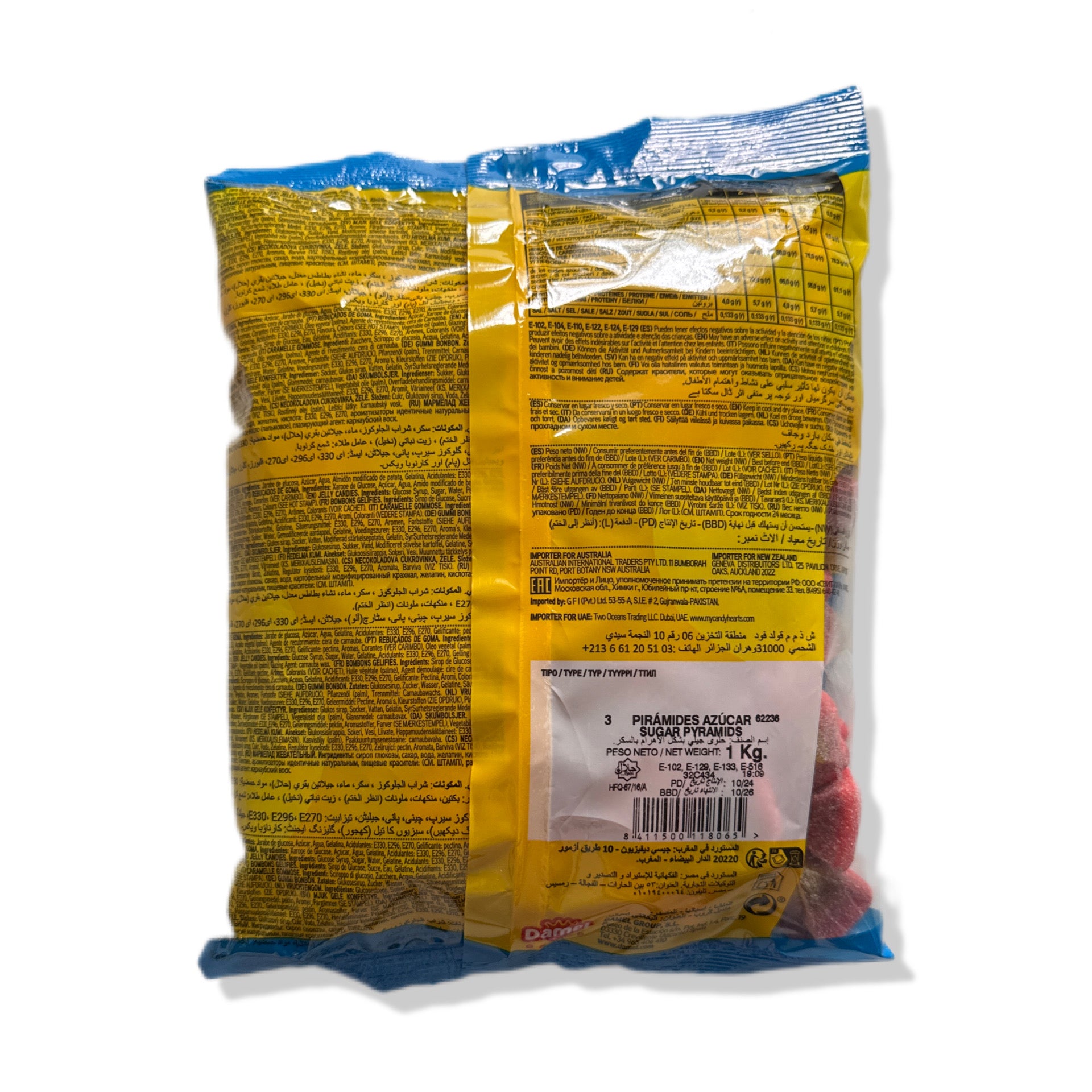 Pirámides Azúcar Sin Gluten Damel | Formato Bolsa 1KG