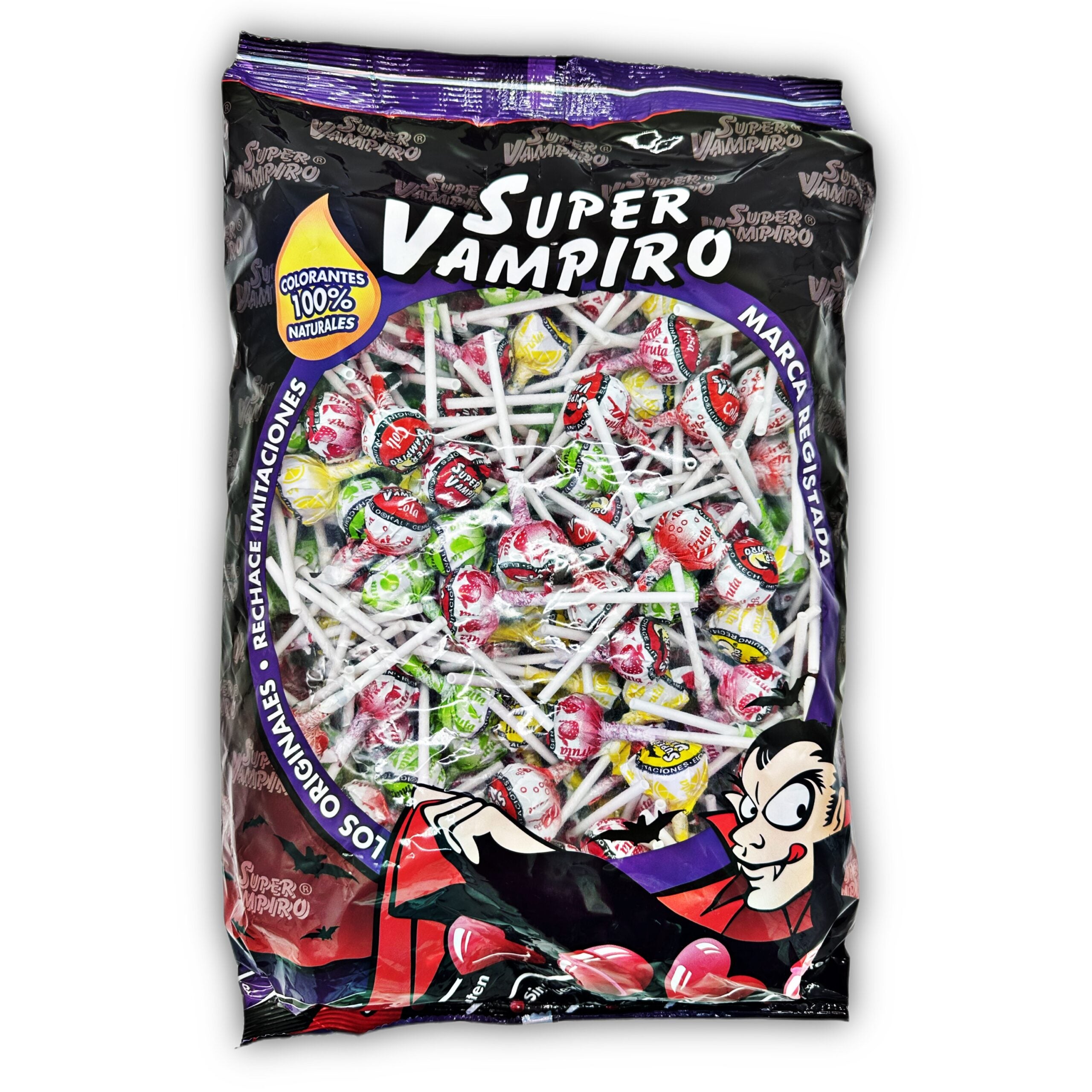 Super Vampiro Surtido Caramelo con Palo | 200 Uds