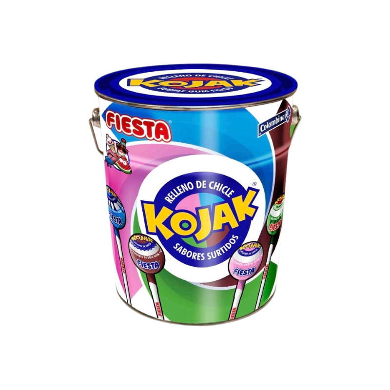 Lata Kojak Sabores Surtidos: Helado, Cola, Frambuesa y Sandía - DOS DISEÑOS A ELEGIR REFERENCIA | Formato 130 Unidades